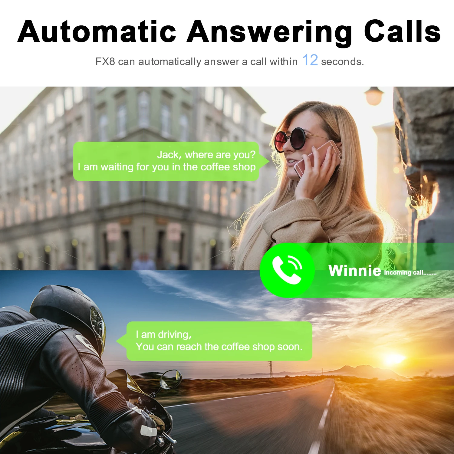Fodsports FX8 Helmet Intercom Motorcycle Helmet Bluetooth Headset 8 Rider 2000m Moto Intercomunicador,FM Radio