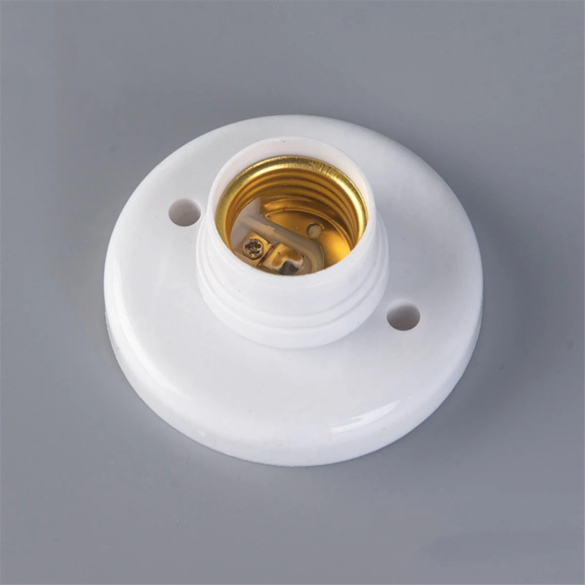 Casquillo de rosca E27 para lámpara de techo, Base de fijación de bombilla, soporte de bombilla LED en espiral, iluminación blanca