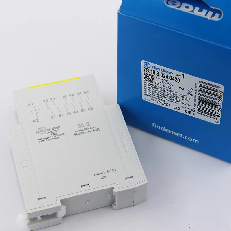 Italy Finder Safety Module 7S.16.9.024.0420 Safety Relay 4 Open 2 Close Contact