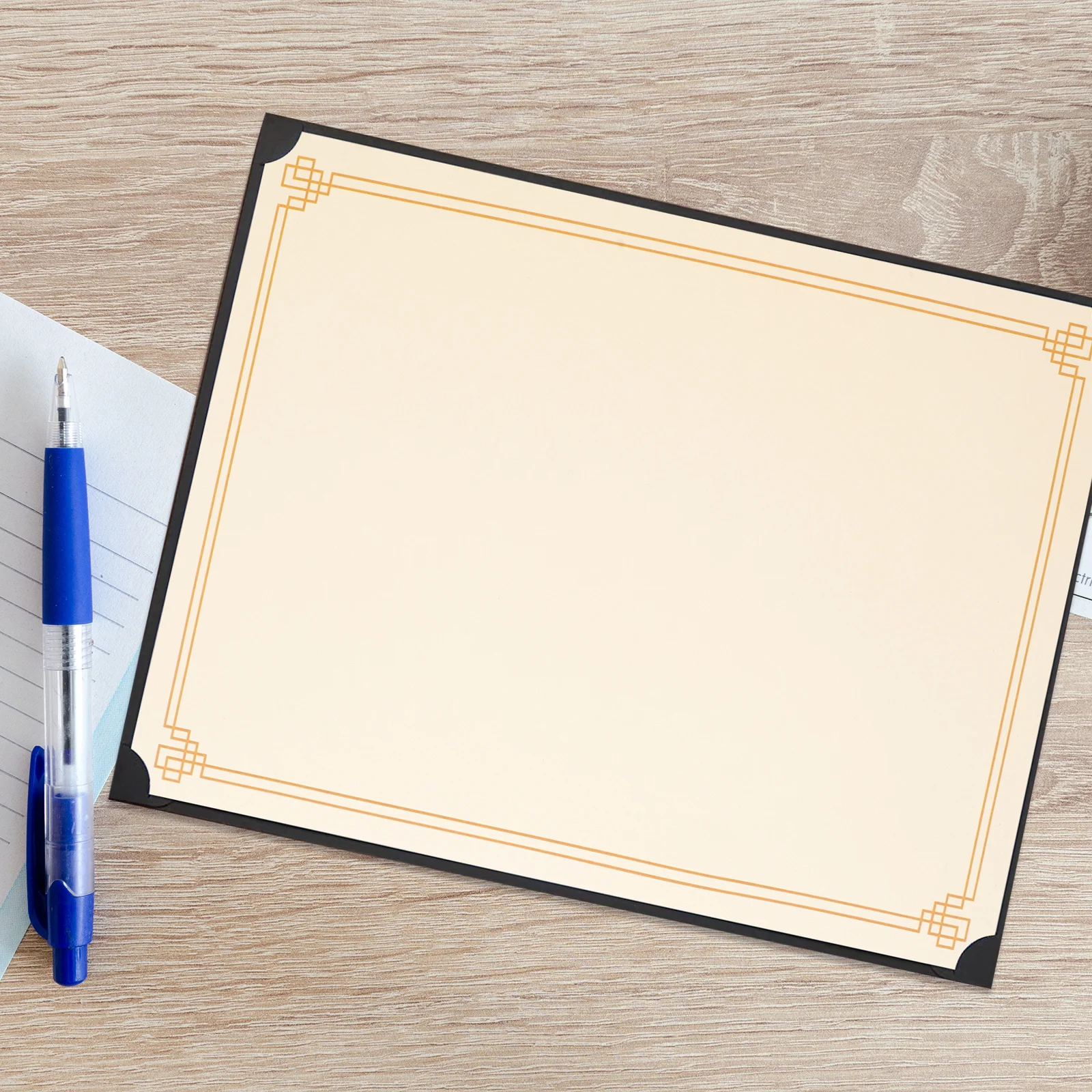 10 pezzi di carta per certificati in bianco A4, stampabile, scrivibile, diploma, premio d'onore, laurea, bordo liscio, adatto alla archiviazione
