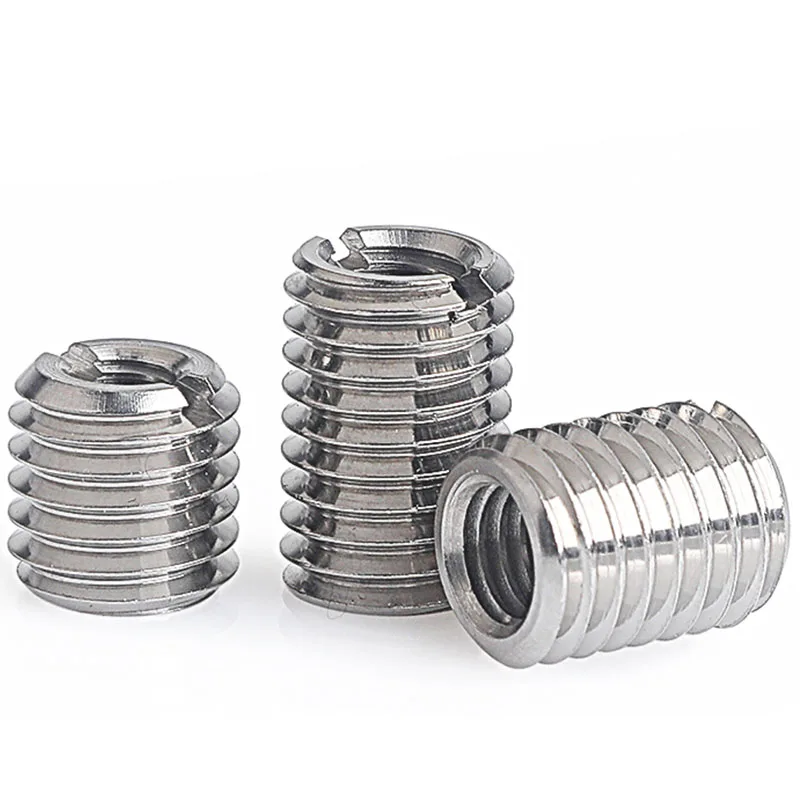 M2-M12 stainless steel 304 thread slotted inside outside Adapter screw wire thread insert sleeve conversion nut Coupler Convey