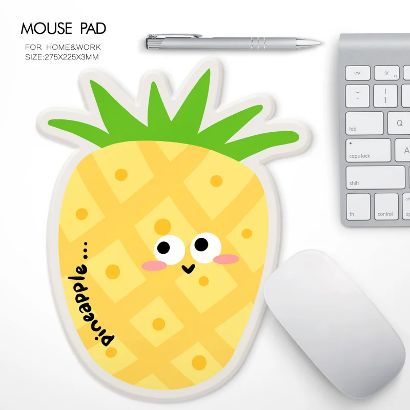 Mini Runde Obst Design Mauspad Einzigartiger Obst Druck Home Office Computer Schreibtisch Matte Anti-Rutsch Gaming Mousepad Untersetzer Zubehör