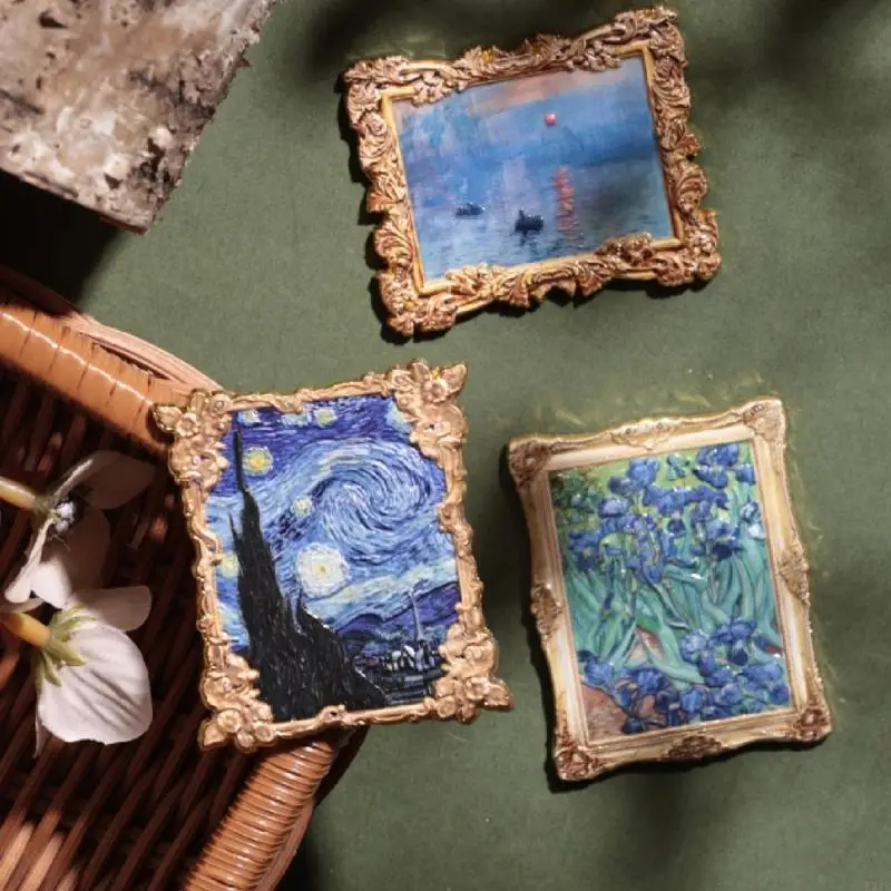 Artistic Fridge Magnets Metal Frame Compactly for Home and Office Decoration 