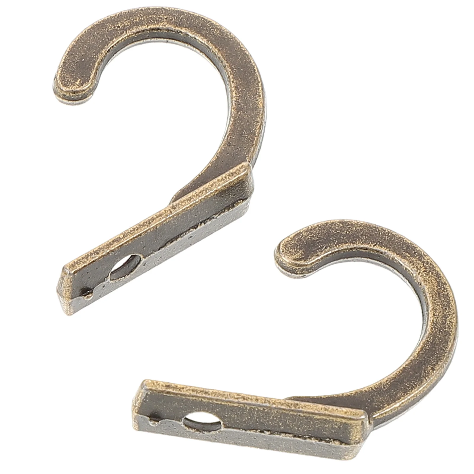 

10pcs Single Prong Hook Mini Wall Mounted Retro Cloth Hanger For Coats Hats Towels Keys Bronze Bathroom Wall Hook Decorative