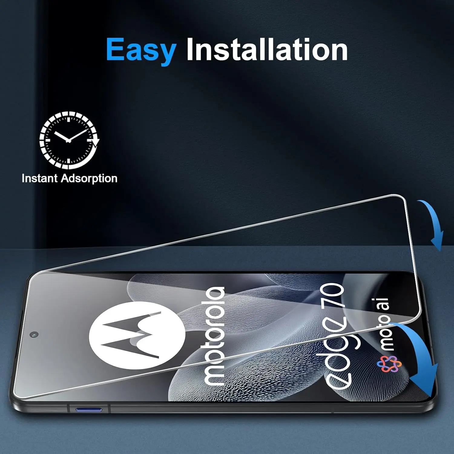 واقيات شاشة 2.5D 9H لعدسة الكاميرا Moto Edge 70 طبقة رقيقة واقية لهاتف Motorola Edge 70 X70 Air #4