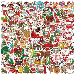 10/50/100pcs Kawaii Cartoon Christmas Santa Claus Aesthetic Stickers Kids Toy Diary Laptop Scrapbook Decoration Graffiti Sticker