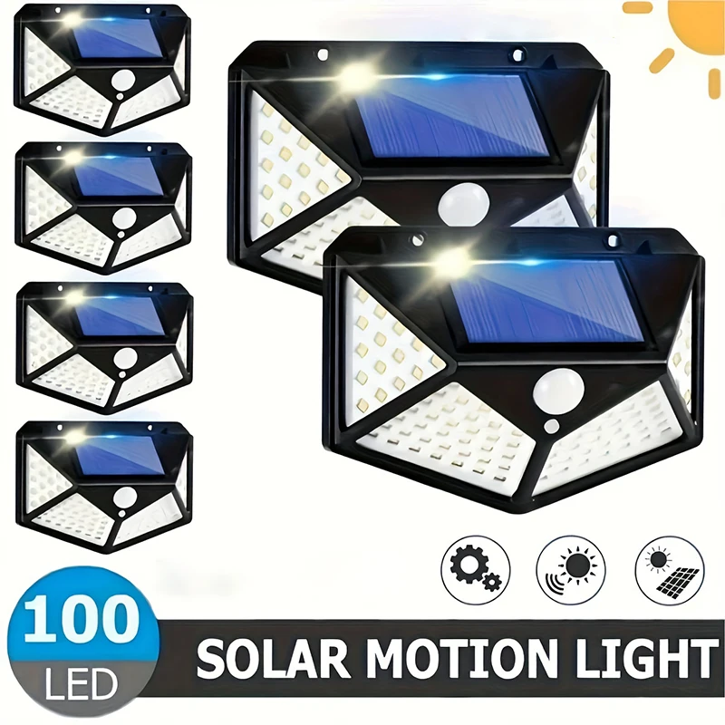 1/2/4er-Pack LED Solar PIR Bewegungsmelder Wandleuchte 3 Modi IP65 Wasserdichte Sicherheitslampe Weitwinkel Dämmerungssensor für Garten Hof