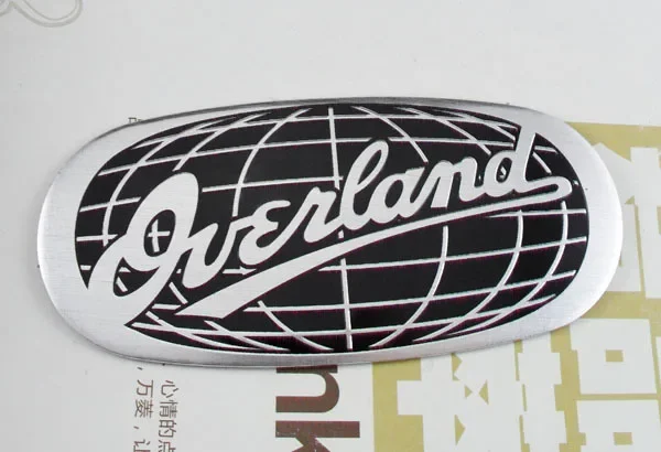 Auto car Aluminum Overland for car styling Emblem Decal Badge Sticker