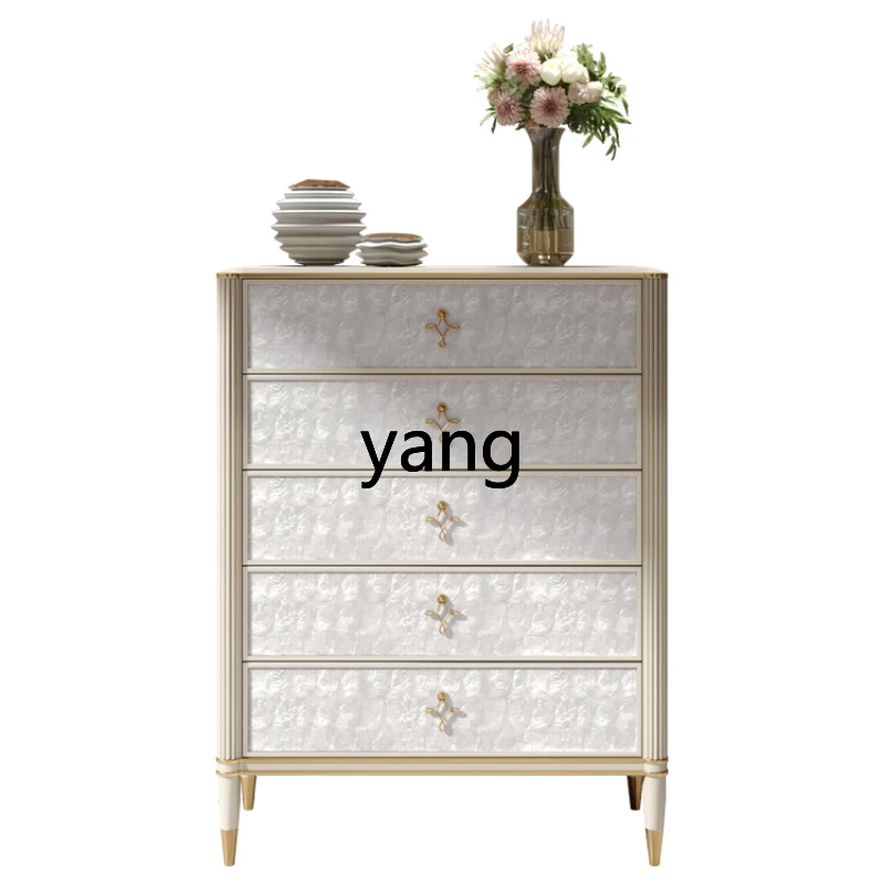 

CX light luxury chest of drawers living room shell decorative drawer cabinet simple modern bedroom solid wood storage cabinet