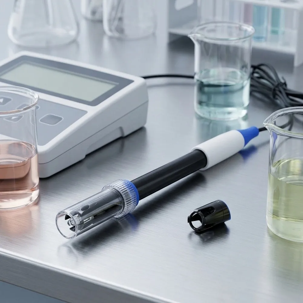 0-14 PH Electrode Probe With BNC Connector ABS Glass Sensor For Aquarium Laboratory Swimming Pool Water Testing Meter Tool