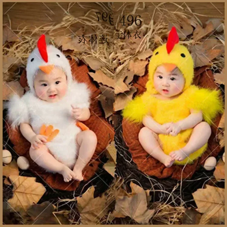 Chicken Baby Photography Suit Newborn Infant Studio Shoot Costume Outfit Party Costume Newborn Photography Props Outfit