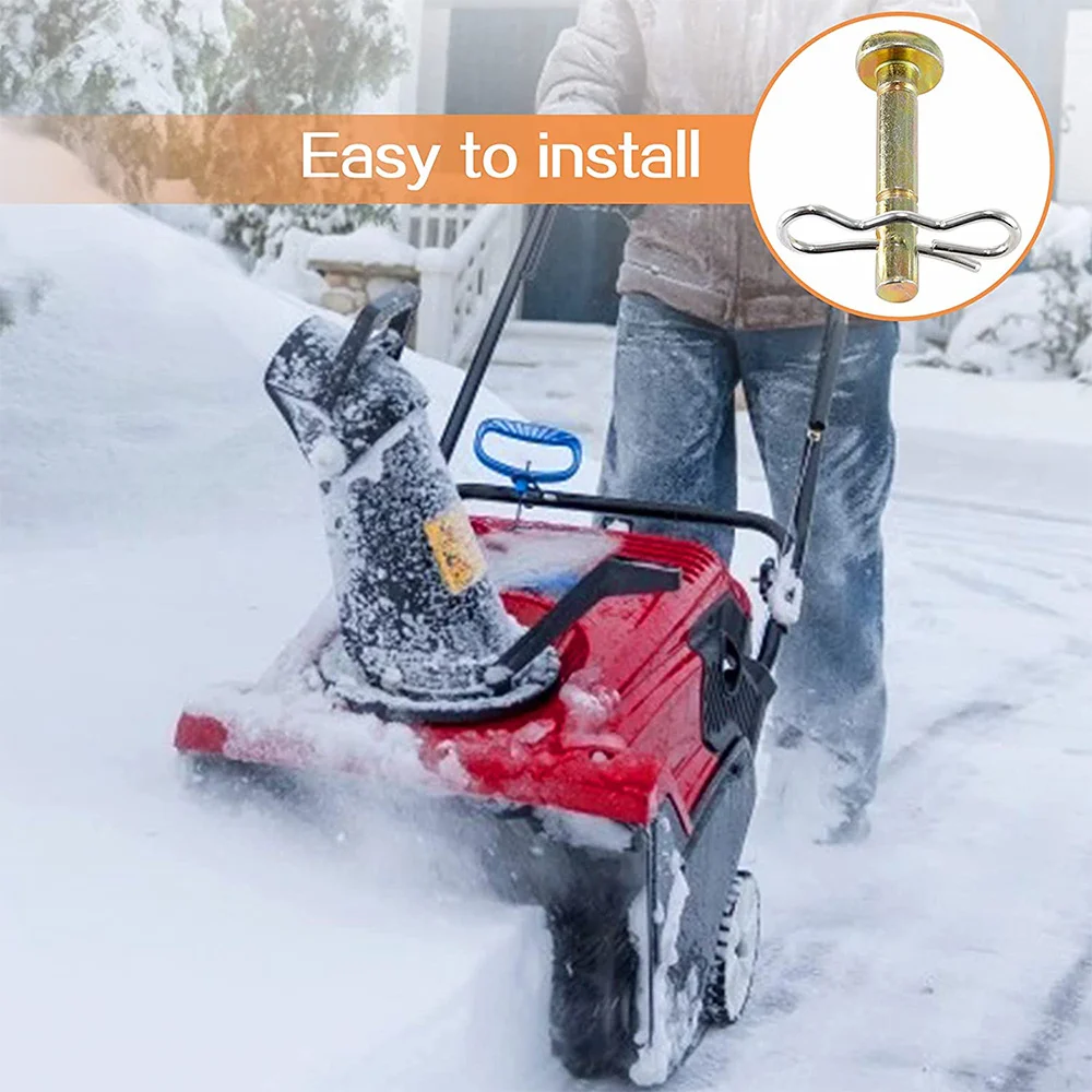 B50C 10 Pcs Shear Pins + 10 Pcs Cotters Pins For Snowblower- 738-04124 And 714-04040 Replacement For MTD Snow Throwers