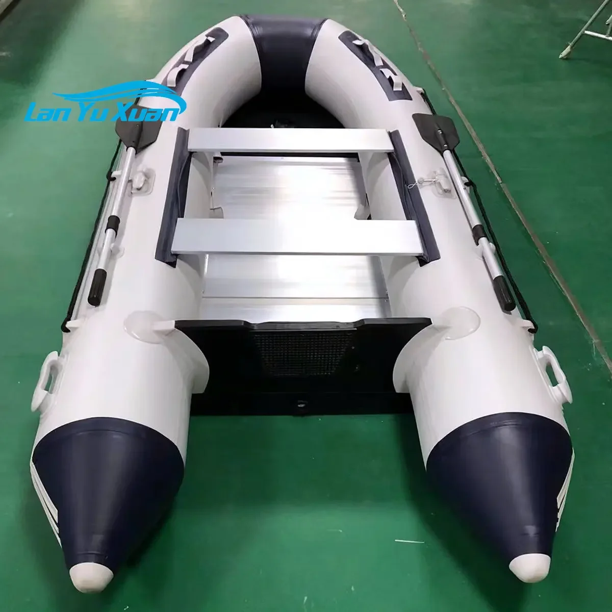 Thickened stormboat fishing boat 1.2mm rubber boat speedboat aluminum alloy bottom flood prevention and rescue electric start