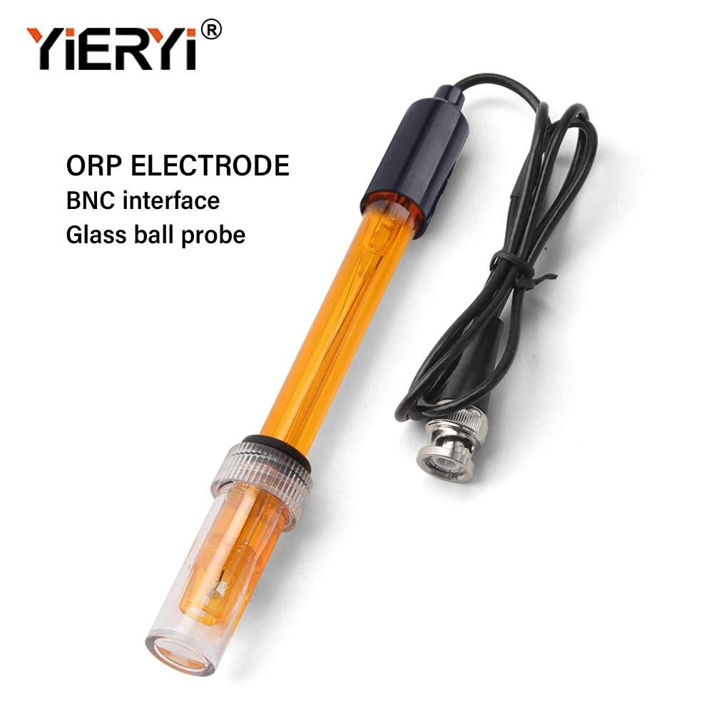 Yieryi ORP Replacement Probe Aquarium Spa Pool Electrode Oxidation-Reduction Potential Tester BNC Q9 Connector 256mv Powder Test