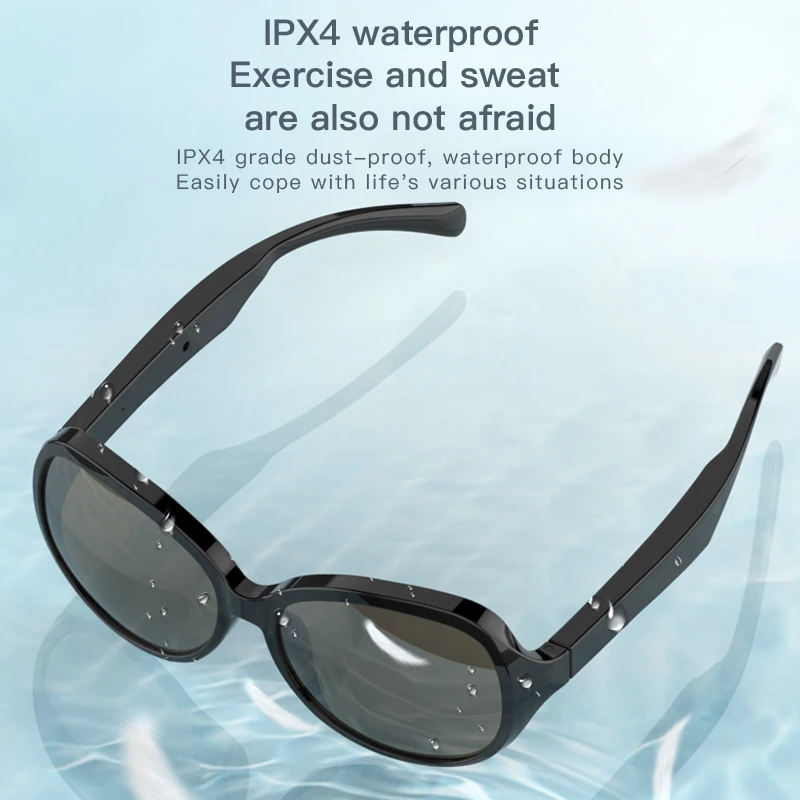 

F07 Smart Bluetooth 5.3 Glasses Headset UV Protection Wireless Sunglasses Hands-Free Call Music Earphones And Riding Sun Lens