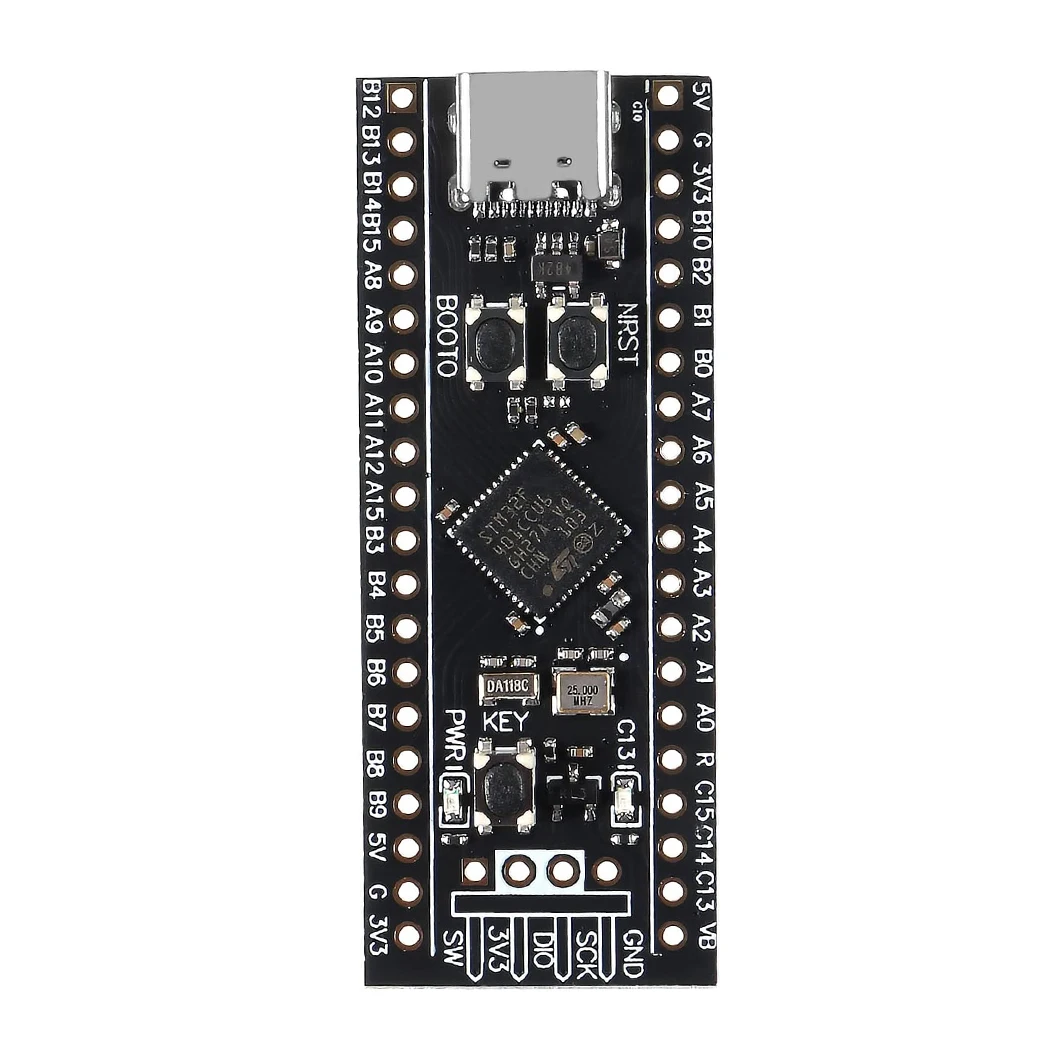 บอร์ดพัฒนาการเรียนรู้ระบบแกนกลางขั้นต่ำ STM32F401CCU6 STM32 โมดูล STM32F4 ARM Cortex-M4 ช่องเสียบ Type-C หน่วยความจำแฟลช 256 กิโลไบต์