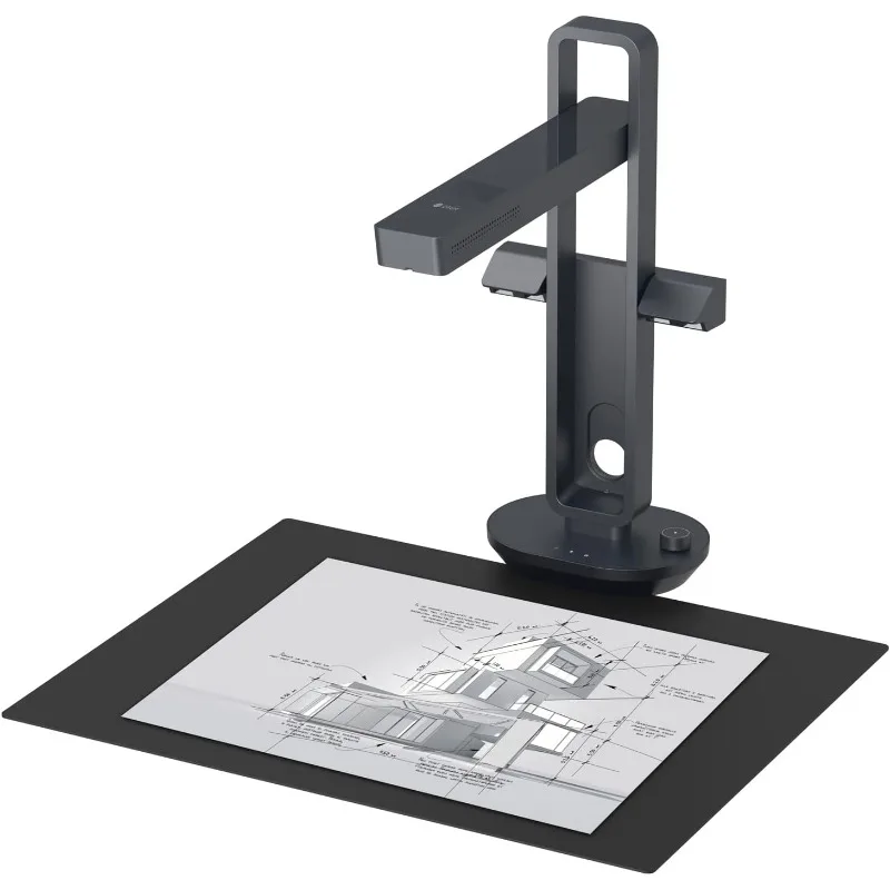 Aura Pro Book Document Scanner,Capture A3  A4, Auto-Flatten & Deskew Powered by AI Technology, Foldable & Portable,