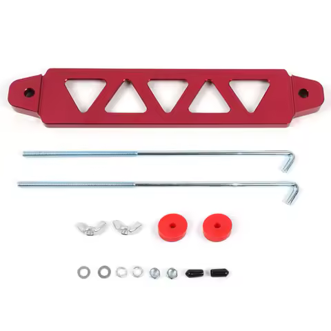 5-Hole Bracket Aluminum Battery Mount Aluminum Alloy Construction Enhanced Stability Aluminum Alloy Battery Holder