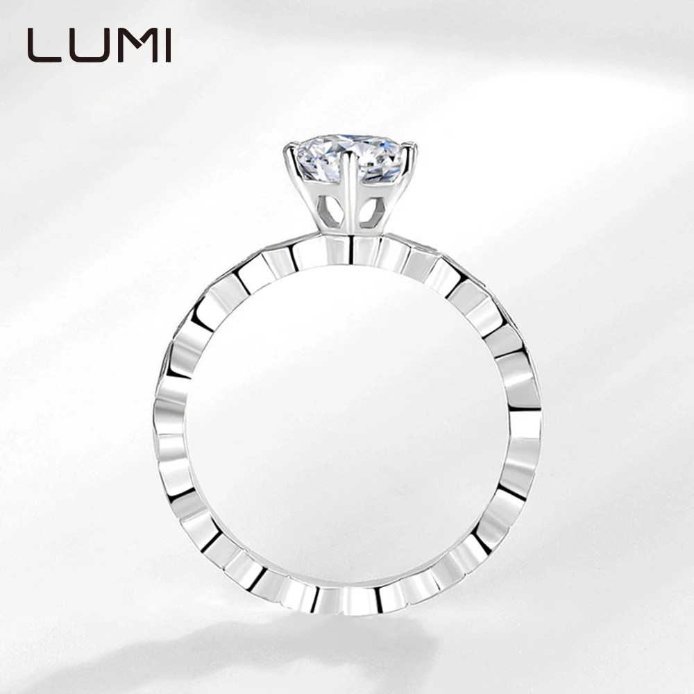 Certificated 1-2ct Moissanite 925 Sterling Silver Wave Ring - Elegant Party Wedding Jewelry Band for Women Girlfriend Mom