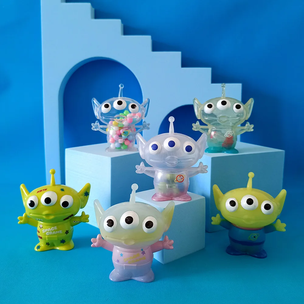 Disney Toy Story Drieogige Jongen Tide Play Schattige Pop Figuur Ornamenten Desktop Ornamenten