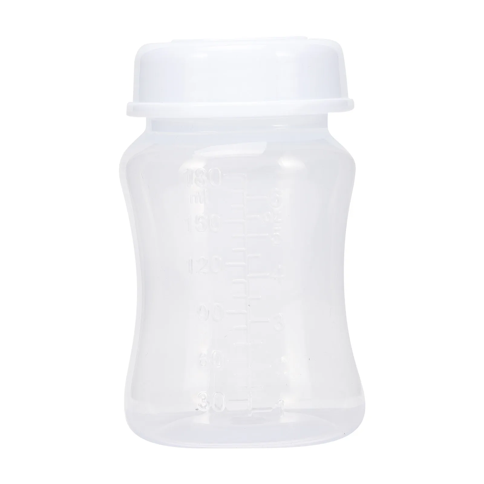 4Pcs Breast Milk Storage Bottle Wide Neck Leak-Proof Bpa-Free Plastic Breastmilk Bottles for Pumping Travel Home Office Use