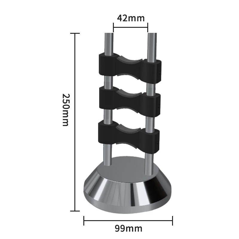 1Pcs Stainless Steel Aluminum Alloy HiFi Rack Cable Management Organizer Bracket Stand