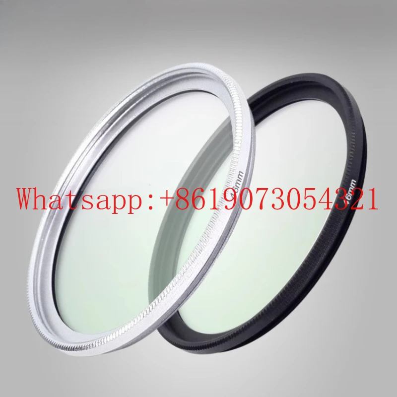 33333 مرآة UV عالية الجودة MC مرشح طلاء إطار رفيع عالي الوضوح 3740.5434649525558626772 مللي متر أسود فضي