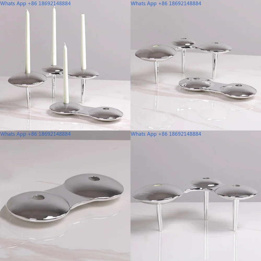 

Modern Luxury Multi Color Plated Cloud Shaped Candle Holder for Dining Room Living Room Decor