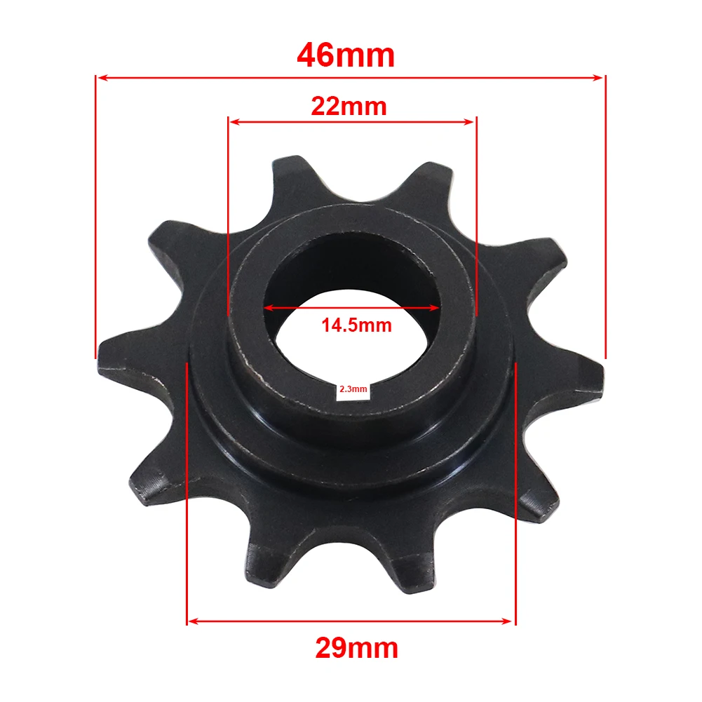 10 Teeth Steel Front 415 Chain Sprocket Universal for 2 Stroke 47 49cc 66cc 70cc Dirt Bike Pit Bike ATV Motorcycle Accessories
