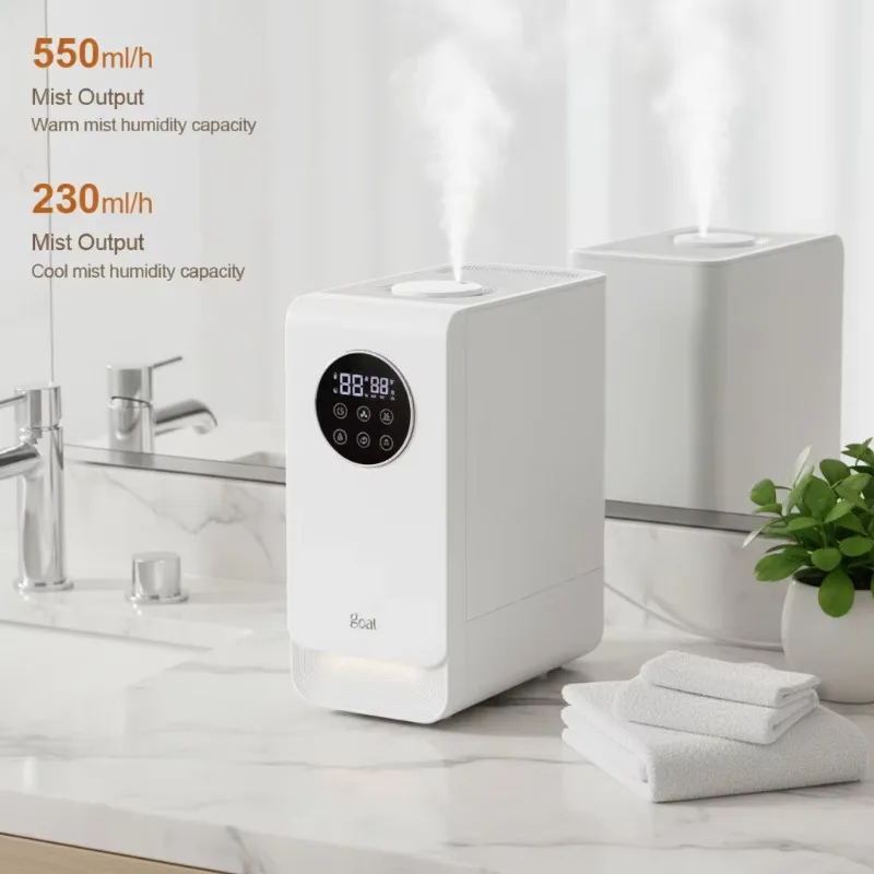 Smart Wifi Cool and Warm Mist Large Capacity 6.5L Hybrid Aroma Purifier Diffuser Air Humidificadores With LED Aromatherapy Light