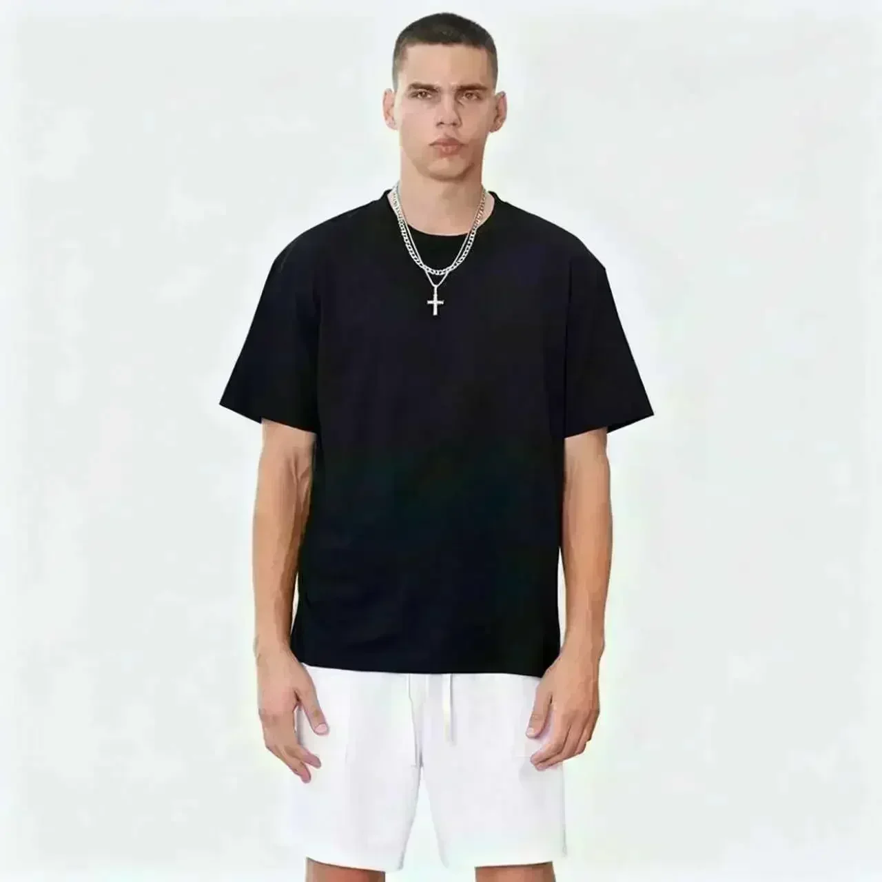 2026 Modische Sommer-T-Shirt im hochwertigen amerikanischen Retro-Motorrad-Cartoon-Stil, kurzärmelig, für den Streetwear-Look, geeignet für Damen und Herren – Detail 3