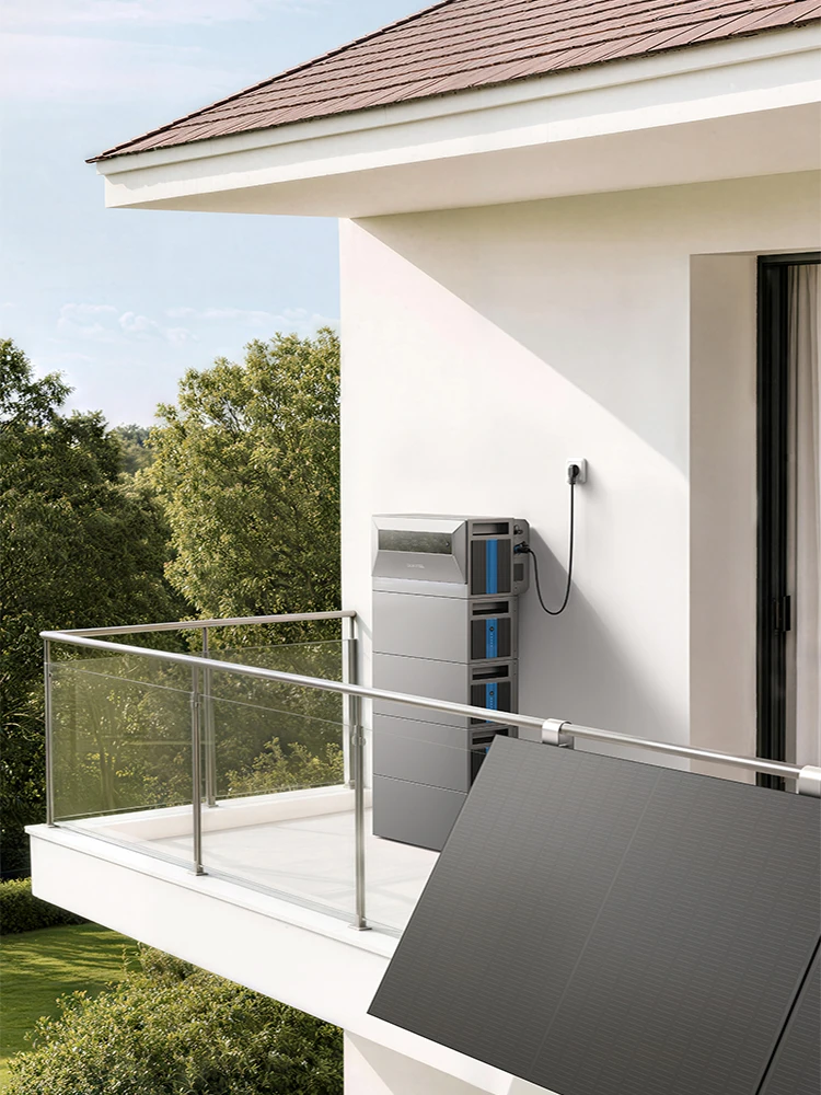OUKITEL EP2500 Wszechstronny Balkonowy System Magazynowania Energii Słonecznej Plug & Play, Bateria LiFePO4 2048Wh, Możliwość Rozszerzenia do 16.38kWh, Wejście PV 4000W, Stacja Zasilania 800W-2500W — 2