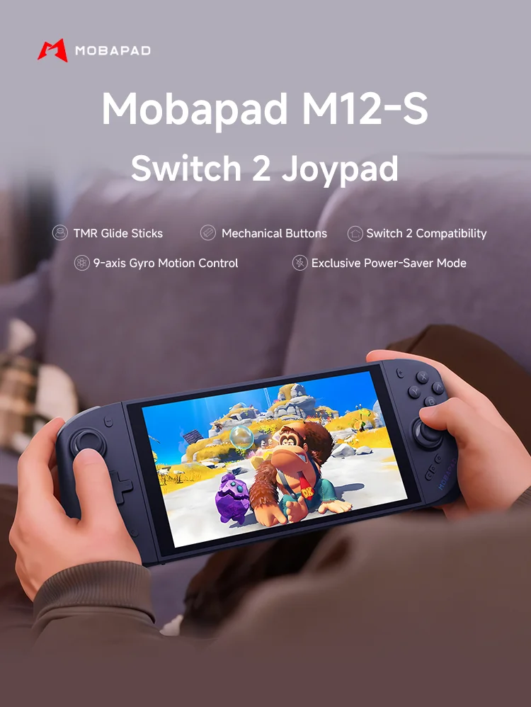MOBAPAD M12 HD / M12 S Wireless Joypad for Nintendo Switch 2 With TMR Joystick Mechanical Buttons Remap Macro Gamepad