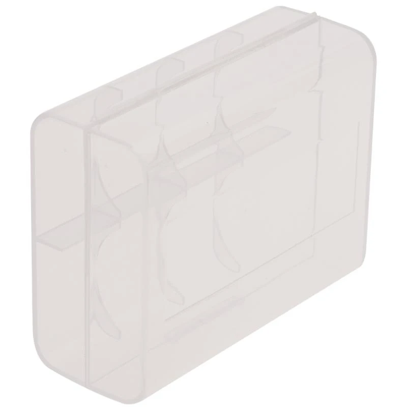 E56B Clear Battery Storage Case for 2x26650 Batteries Container Protect Your Batteries, Prevent Short Circuit and Dust