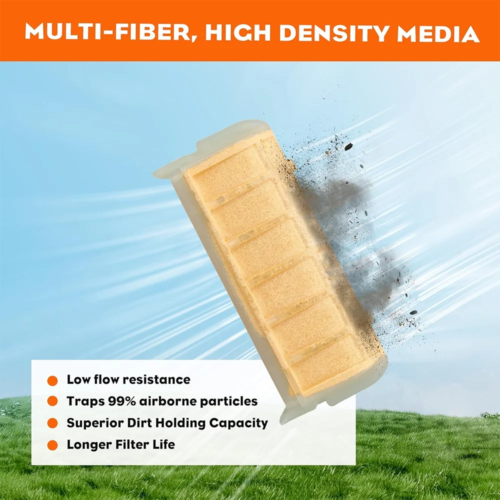 MS250 Air Filter for Stihl 025 MS 250 021 MS210 023 MS230 Chainsaw Repalce 1123 120 1613 Pack of 1&3&6&12