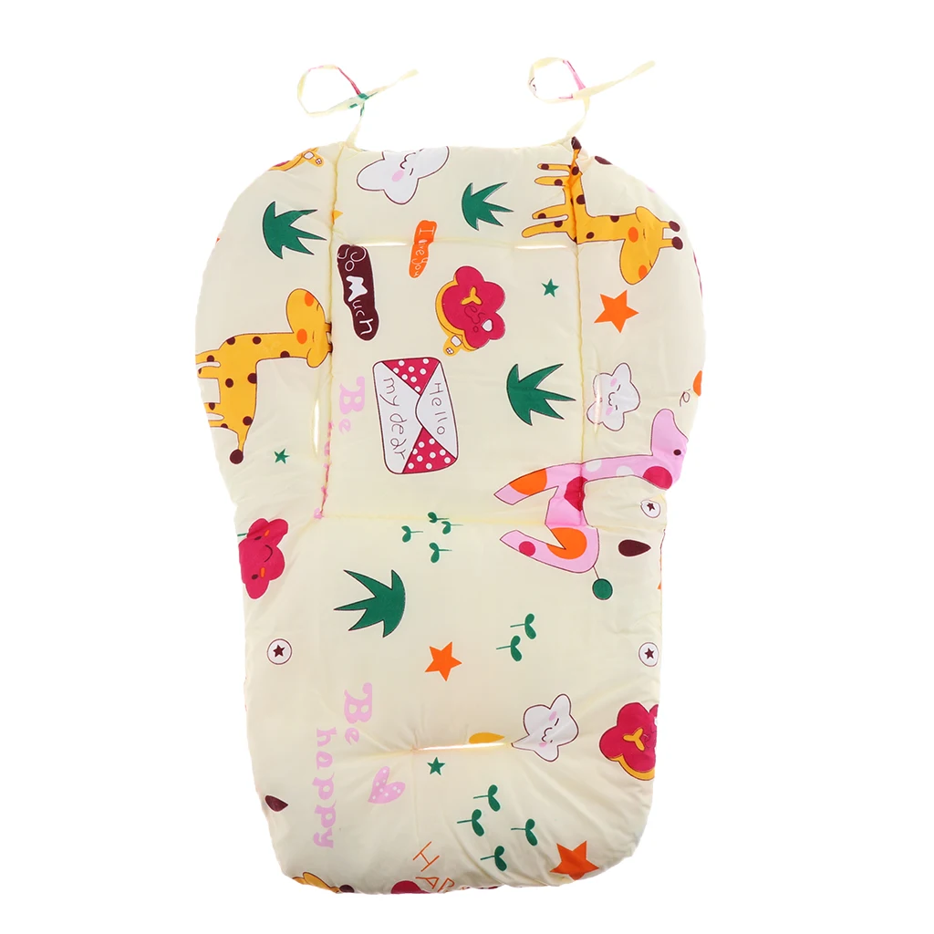 Cotton Pram Padding Liner Thick Breathable Mat for Baby Chair High Chair and Stroller Universal Fit