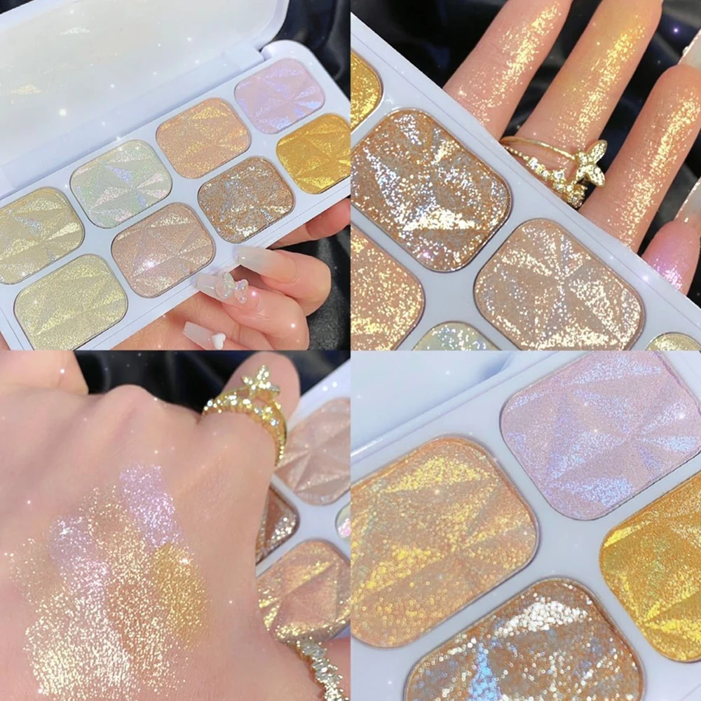 Glitter Oogschaduw Veelzijdige Tinten Schoonheidsproducten Glamoureus Oogschaduw Voor Speciale Gelegenheden Oogmake-Up Tutorial Waterbestendige Make-Up