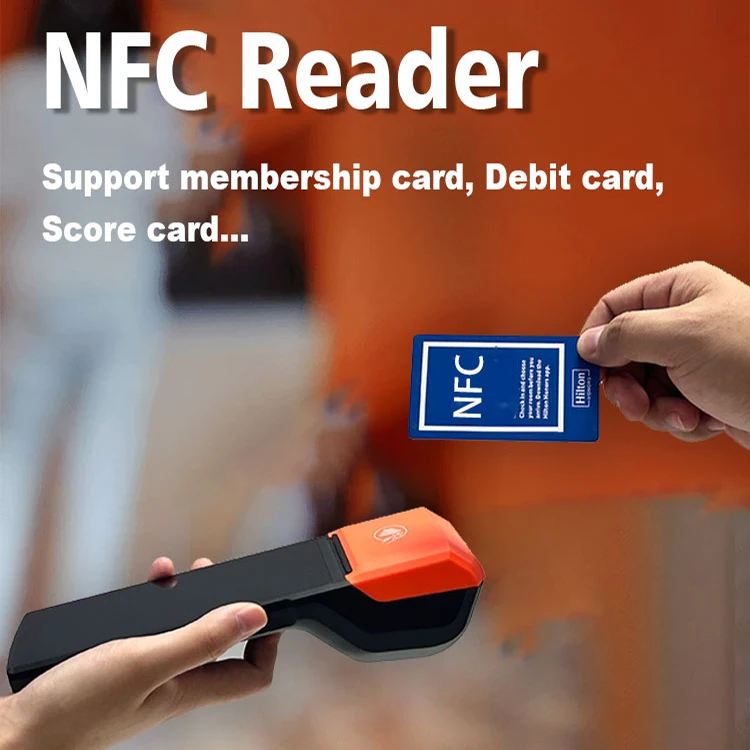 Portable POS 5.5 Inch Handheld Android Terminal NFC Payment Mobile Pos Terminal with Printer