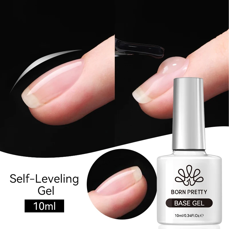 BORN PRETTY 10ml Reinforcement Gel Nail Polish Self-leveling Gel Construction Gel Thick Base Gel Hard Painting Gel Varnishes