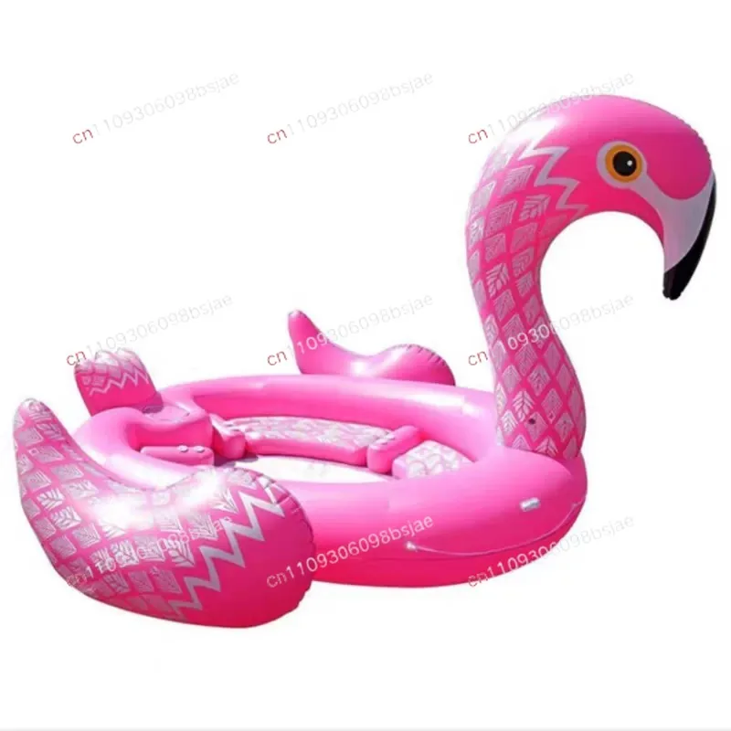 Outdoor scenic water park Adult giant flamingo inflatable unicorn floating hovercraft swimming artifact