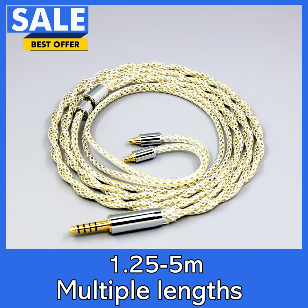 

TypeS 23AWG Litz Shielding Silver OCC Earphone Cable For Sennheiser IE500 IE100 IE400 Pro LN008940