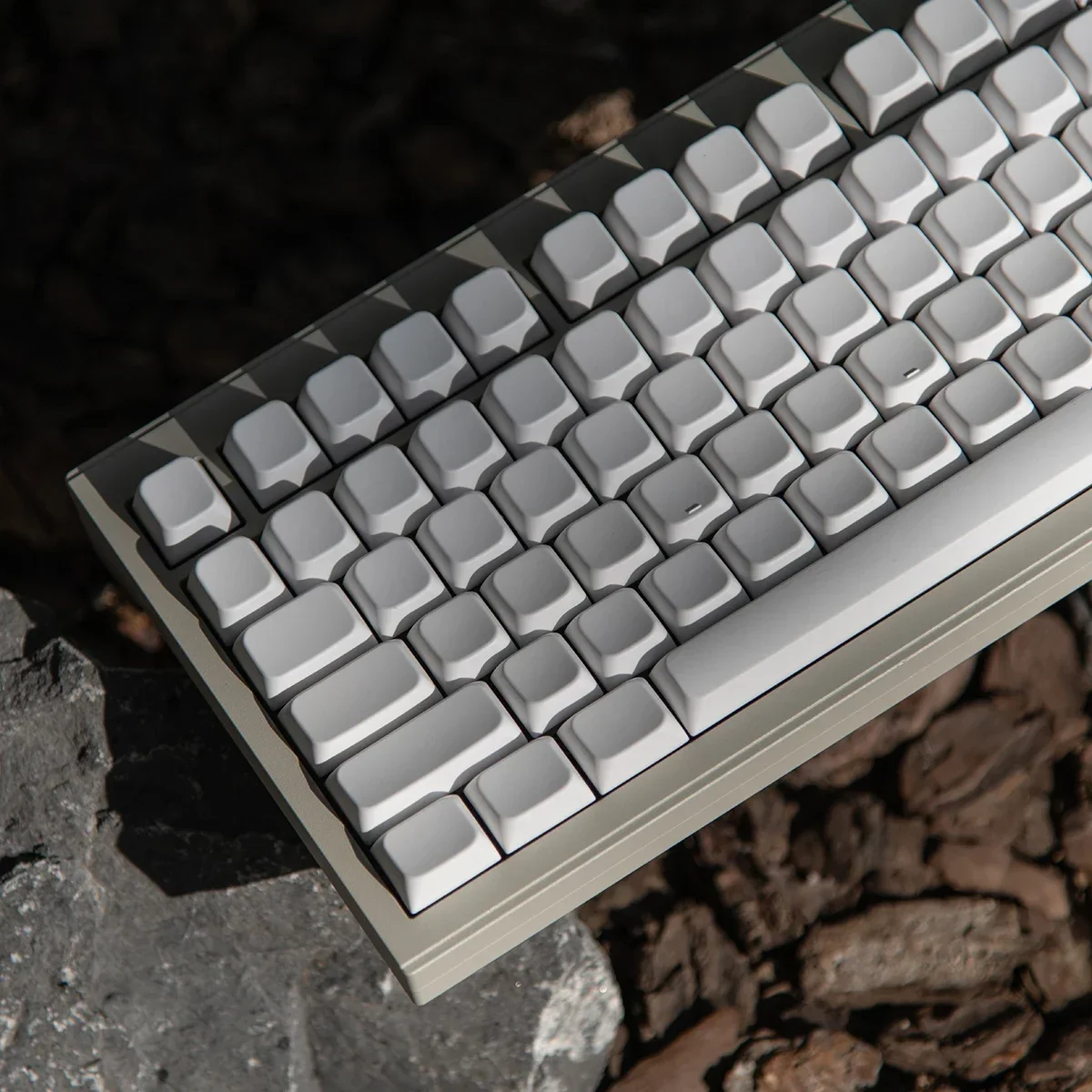 Simple white mold without engraving large full set of keyboard keycaps 152 keys monochrome injection molding PBT original factor