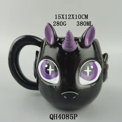 Creative 3D Unicorn Ceramic Coffee Mug Funny Halloween Cartoon Coffee Mug Cute Gift Milk Cup for Kids Novelty Tea Water Cups