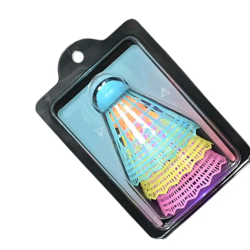  3Pcs Luminously Badminton Nylon Outdoor Windproof Badminton Wear Resistant