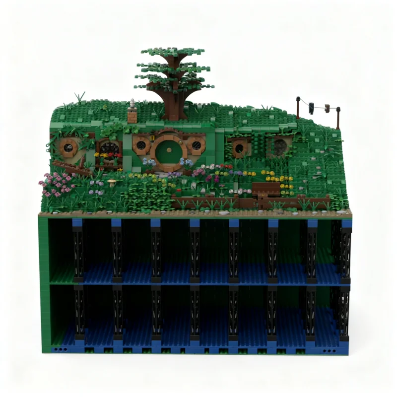 3213pcs MOC Hobbiton Section 6 Bag End Hobbit Lord Rings Model Building Blocks Architecture Idea DIY Assemble Christmas Gift Toy