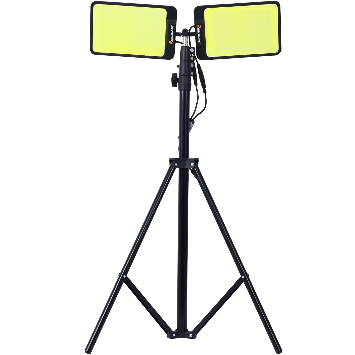 

LED Work Light with Stand, 11200 Lumen Dual-Head Tripod Lights Construction, Outdoor Construction Light Stand Portable stand wor