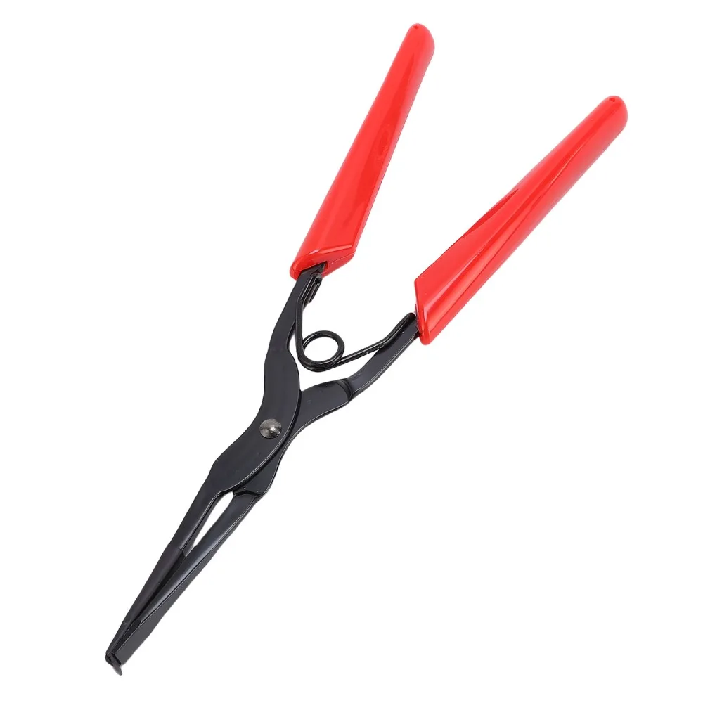 Stainless Steel Optical Fiber Pliers Anti Slip Handle Long Mouth Clamp Flange Connector Tool Red Color Adapter Clamp