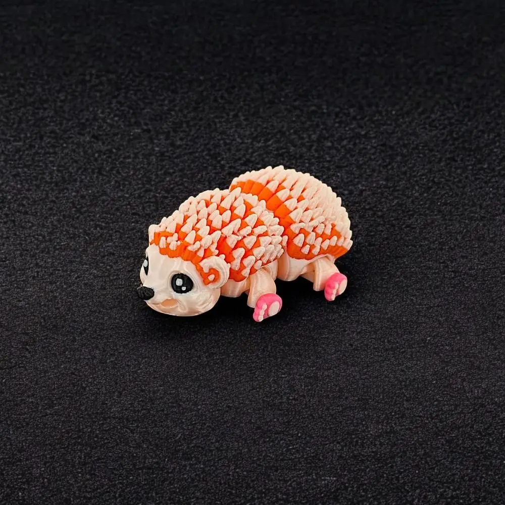 Movable Joints Mini 3D Printing Hedgehog Cartoon Handicraft Hedgehog Sculpture Figurine Realistic 3D Printed Hedgehog Toy Kids