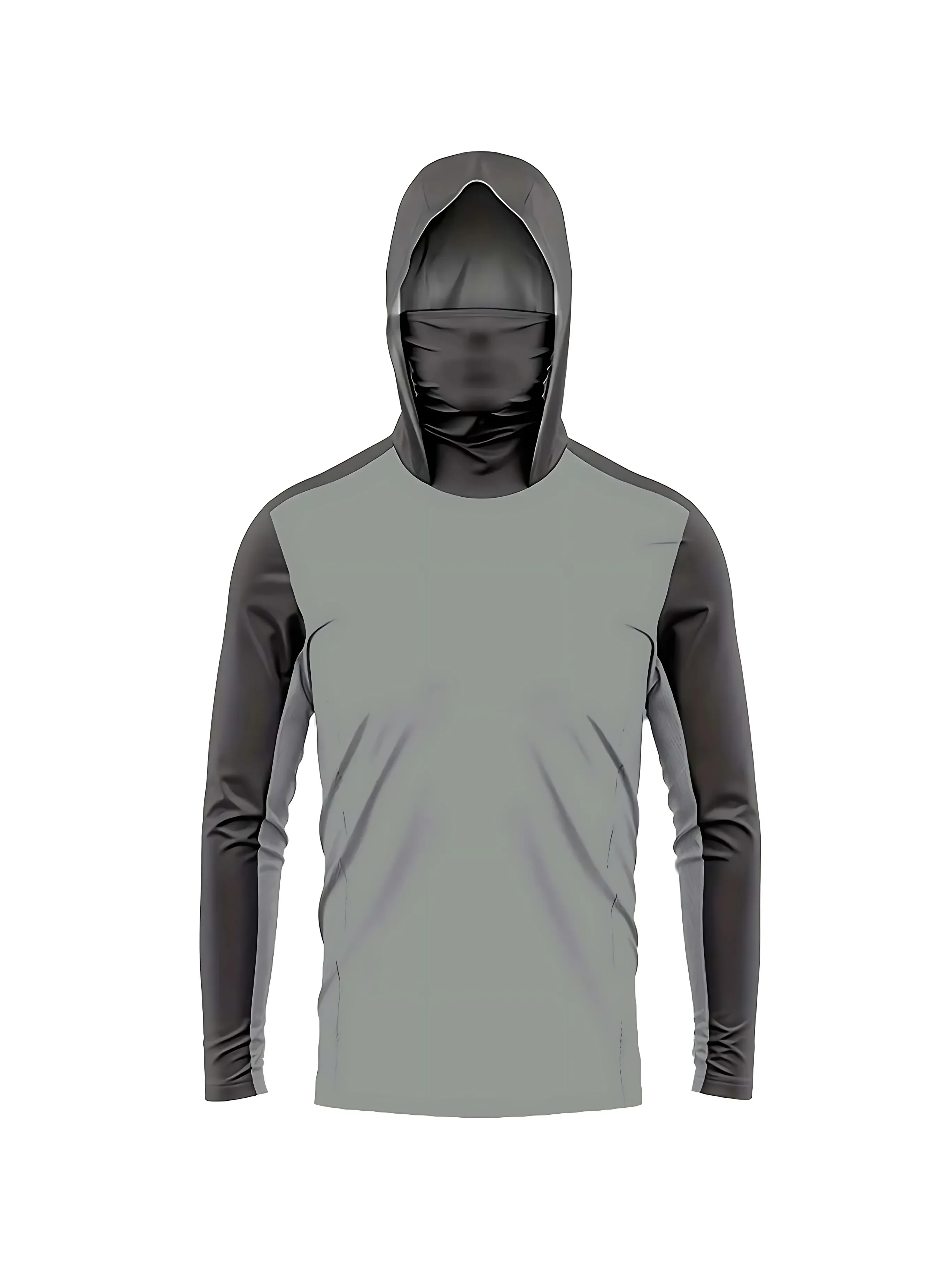 2026 Neues Modell UV-beständiges Angelhemd mit langen Ärmeln und Kapuzenkragen - UV-beständige Angelbekleidung mit Maske – Detail 10