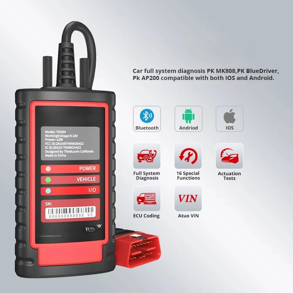 2026 Newest  ALL Software 1 Year Free Update Auto Diagnostic Tool Support CAN FD ECU Coding Active Test OBD2 Scanner